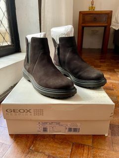 GEOX (EU38) Black Leather Ankle Boots