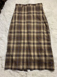 GU Plaid Old School Long Skirt