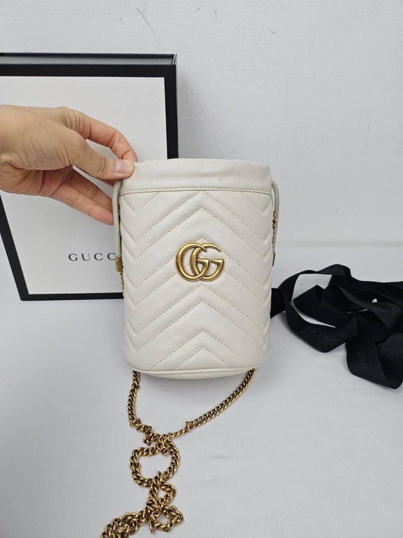 Gucci GG marmont matelasse bucket bag mini Luxury Bags Wallets on Carousell