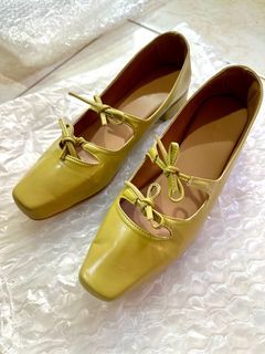 GVN Agnes Mary Janes in Lime (SIZE 8) 🍒 SHIPPED PRICE 🍒