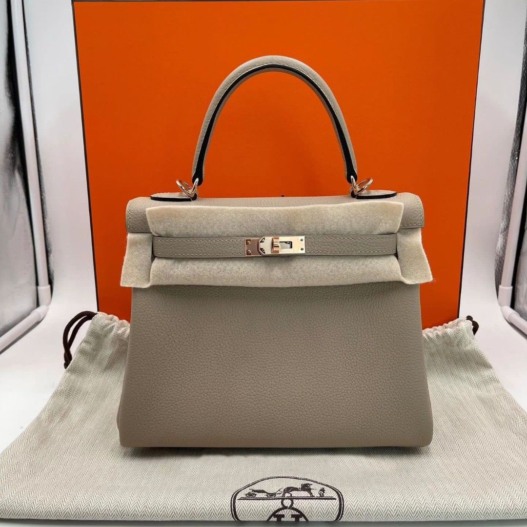 Hermes k25 griss tourtelle craie togo Ghw Full set Price 94.000.000