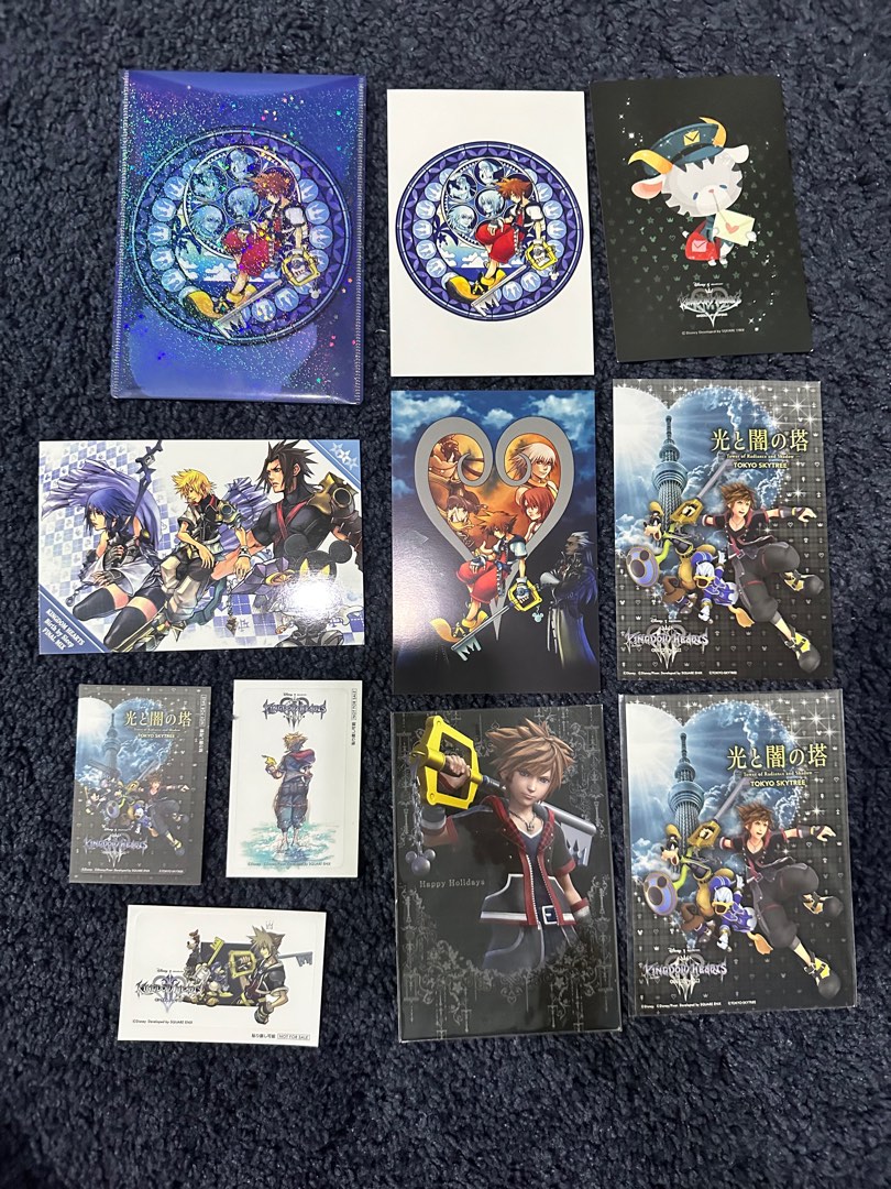 Kingdom Hearts postcard set Anniversary official, Hobbies & Toys