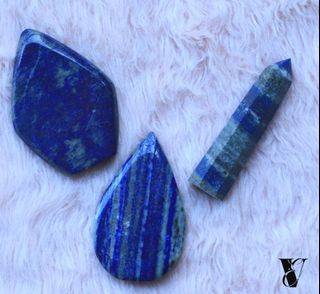 Lapiz Lazuli Flames and Point Stone Specimen