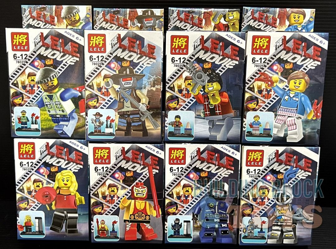Lele Movie Minifigures Set of 8 NOT LEGO