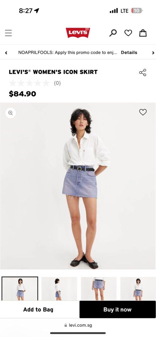 Levi's Icon Skirt, Women's Fashion, Bottoms, Skirts on Carousell - Main Image