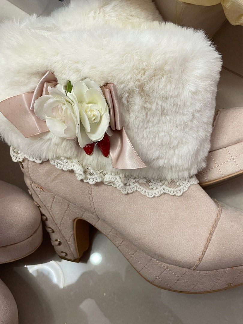 Liz Lisa Ankle Boots SHOE・PLAZA リズリサ LIZ LISA 太ヒール