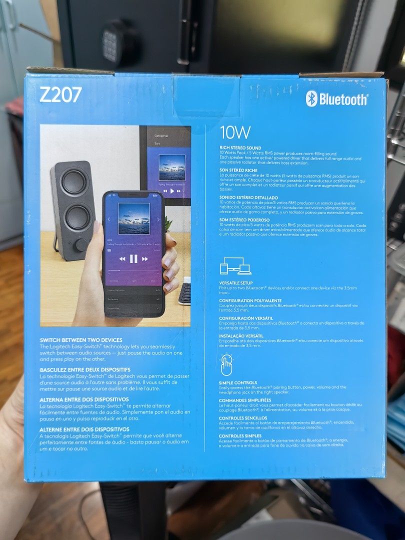 Logitech Z207 Bluetooth Speakers (Category: Soundbars, Speakers & Amplifiers) located in Quezon City. Submitted by --ro-- (Listing ID 1296278766, Image 2). Description: Logitech Z207 Bluetooth Speakers Slightly used no box - 3,990 Brandnew and sealed - 6,500 Pickup: New Manila, QC.