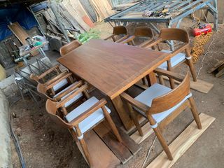 Rush ‼️ Mahogany Dining Table Set 8 seaters 7x3ft 210x90cm