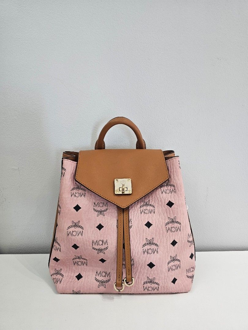 Mcm essential visetos original small backpack best sale