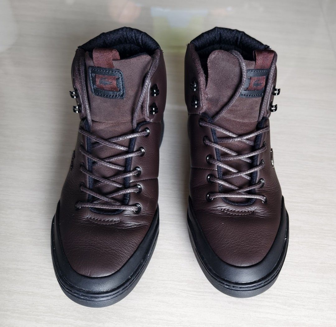 LACOSTE MEN S EXPLORATEUR CLASSIC LEATHER CHUKKAS DARK BROWN UK 7 US 8