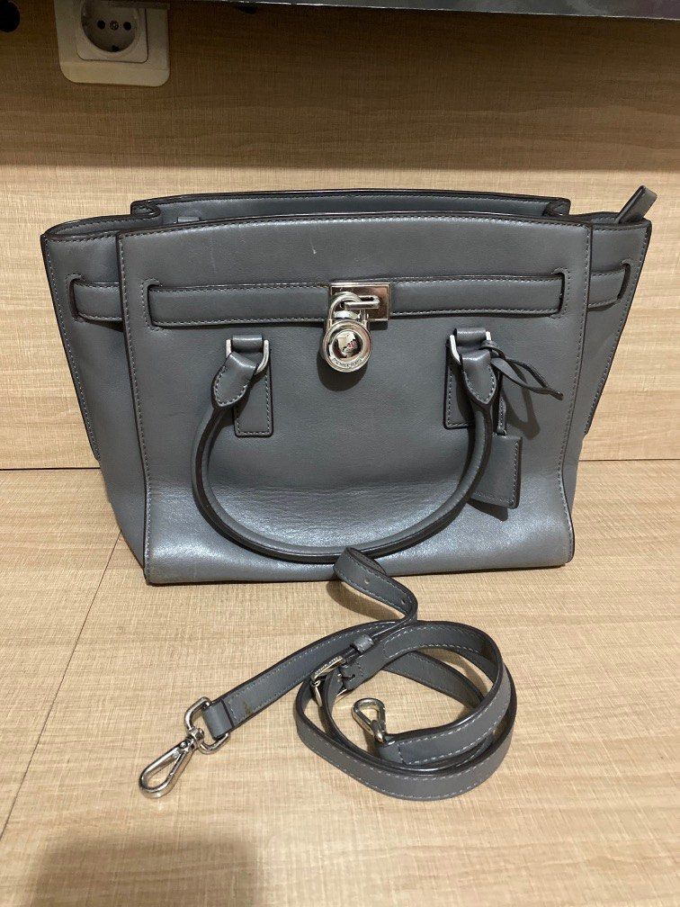Michael Kors Hamilton Grey Barang Mewah Tas Dompet di Carousell