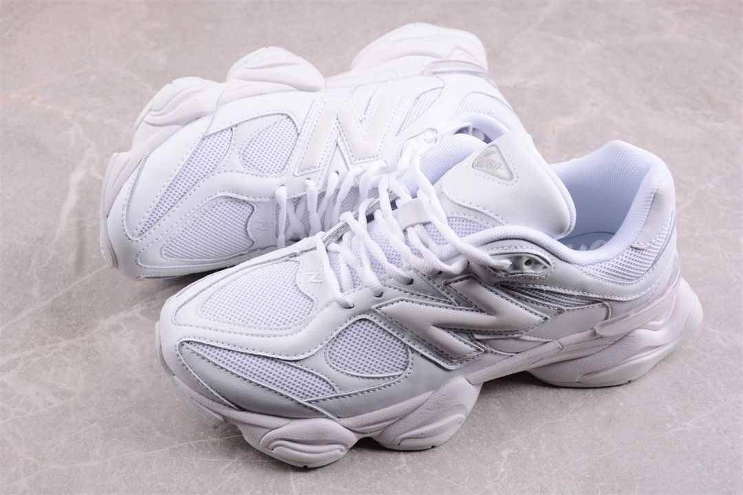 New Balance 9060 Triple White shoes Euro 36-46.5, Women's Fashion
