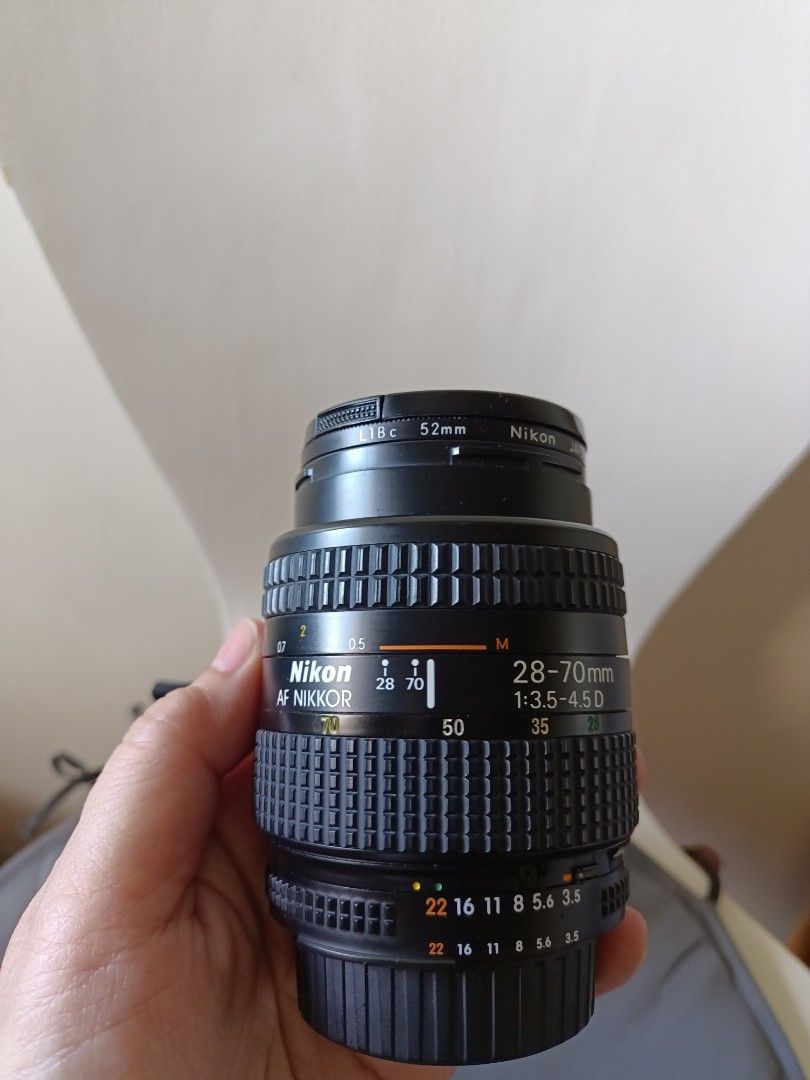 Nikon 28-70mm 1:3.5-4.5D (Category: Lens & Kits) located in Mandaluyong City. Submitted by diynanay (Listing ID 1296309278, Image 1). Description: Nikon Nikkor lens from Japan. pristine condition. price is slightly negotiable.