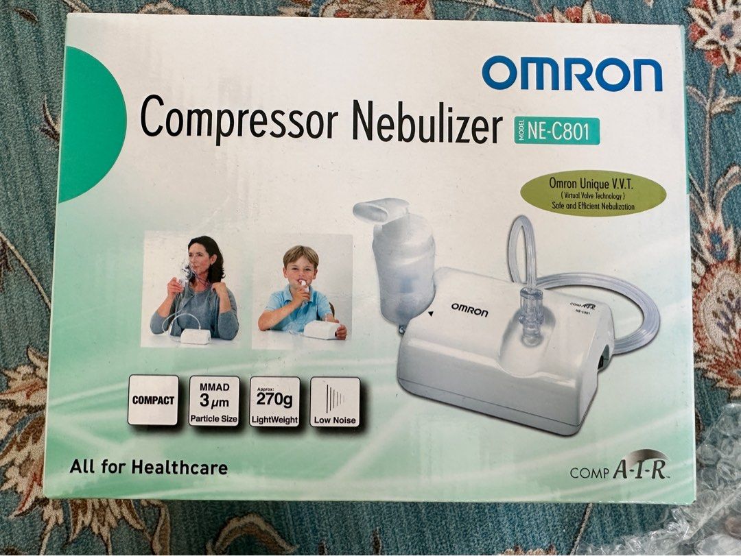 Omron Compressed Nebulizer, Health & Nutrition, Medical Supplies ...