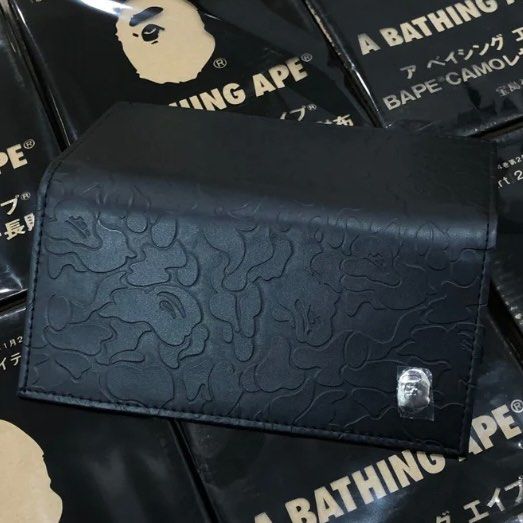 Original Bape Magazine Leather Long Wallet