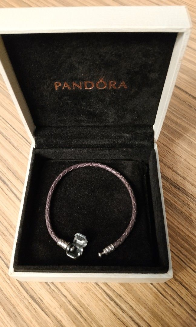 Pandora 17cm brown leather bracelet Women s Fashion Jewelry Organisers Bracelets on Carousell