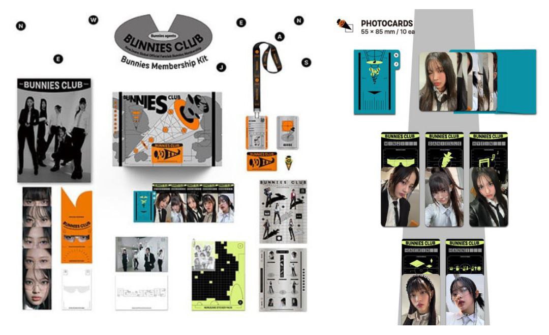 WTS / LFB INSTOCKS NWJNS Newjeans Bunnies Membership Kit Ver