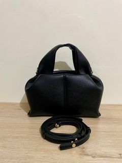 Polene Numero Neuf Mini Noir Grain Bag