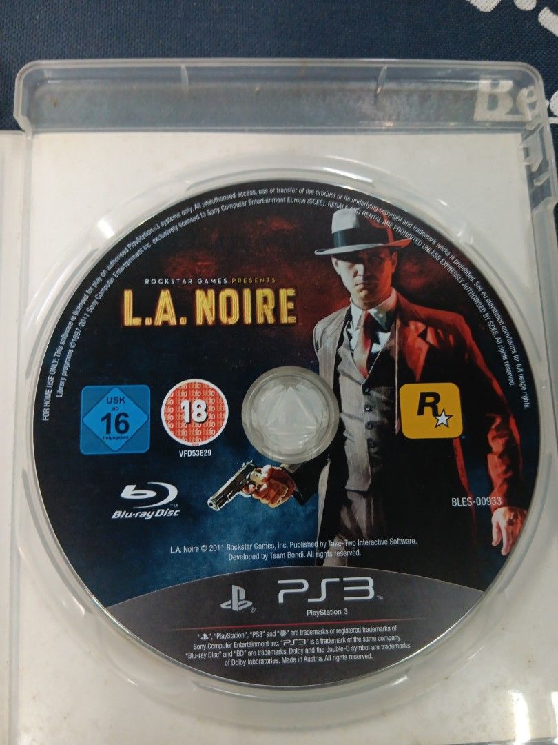 PS3 LA Noire by Rockstar (Category: PlayStation) located in Manila. Submitted by ayinong0453384 (Listing ID 1296285650, Image 3). Description: item is in excellent condition working pm for order.