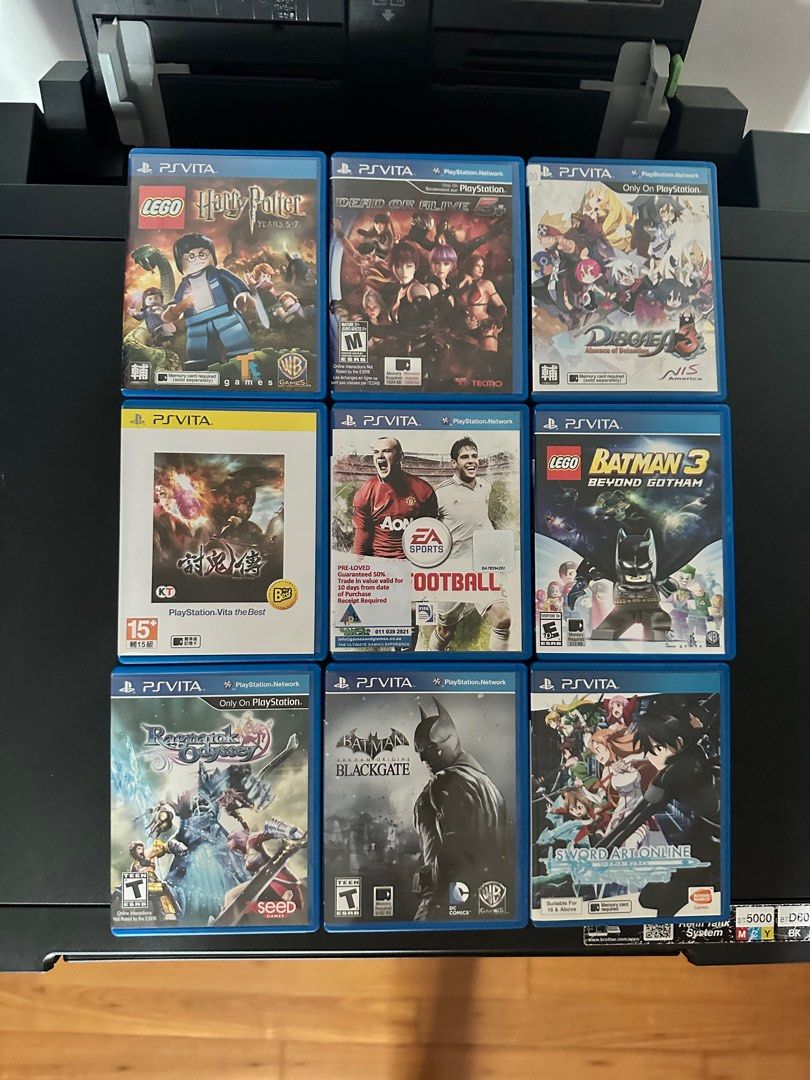 PS Vita game Harry Potter Lego Dead or Alive 5 Disgaea 5 FIFA