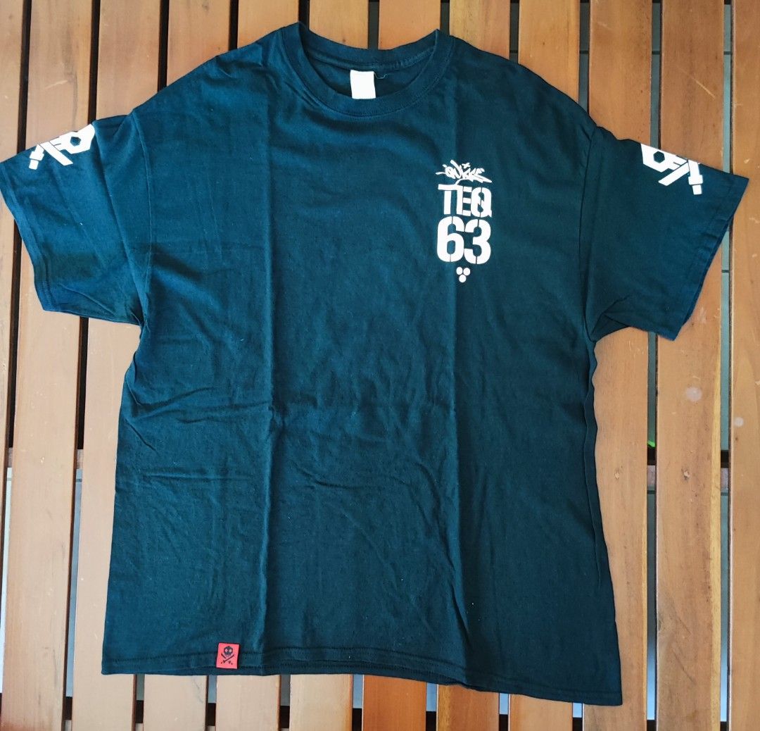 quiccs teq63 OG black tshirt 001 (Category: Tshirts & Polo Shirts ) located in Iloilo. Submitted by fj2015 (Listing ID 1296360325, Image 1). Description: quiccs teq63 OG black tshirt size XL (L: 30 x W: 23) good condition color rate: 9.6/10 used for like 3 or 4 times rfs: decluttering.