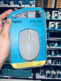 Rapoo M100 Silent Mouse 2.4Ghz & Bluetooth Multi-Mode Light Grey