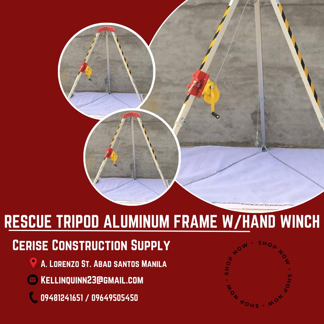 Rescue Tripod Aluminum Frame w/Hand Winch, Commercial & Industrial ...