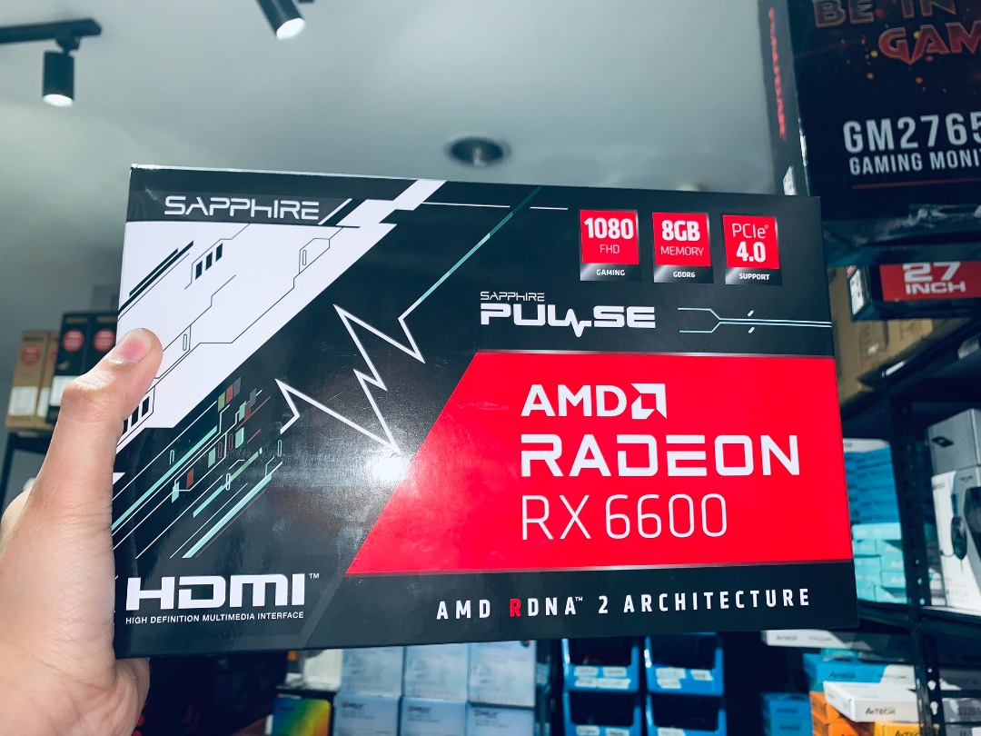 Sapphire Pulse AMD Radeon RX 6600 8GB GDDR6 Graphics Card SPR-11310-01 ...