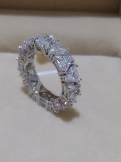 Silver 925 Eternity ring with CZ