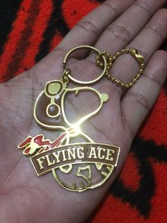 Snoopy Flying Ace collectible metal charm
