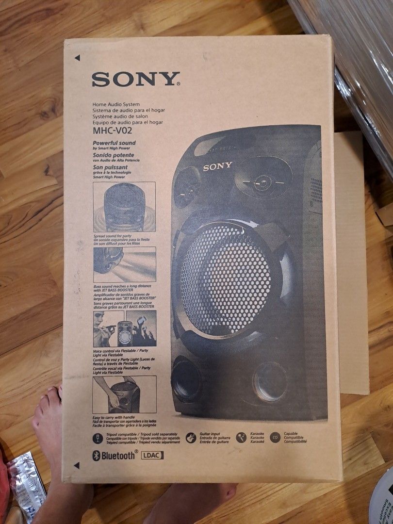Buy Sony MHC-V02 Home Audio Portable Party Speaker With Bluetooth, Karaoke And Jet Bass Booster Online At Best Prices In India - Foto 8