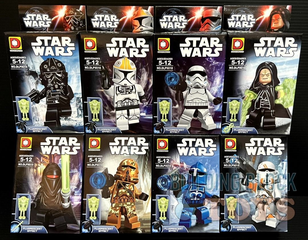Star Wars Minifigures Set of 8 NOT LEGO