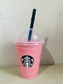 Starbucks Black Pink Reusable