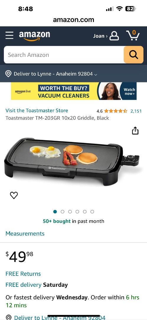 toastmaster electric griddle (Category: BBQ, Grills & Hotpots) located in Manila. Submitted by izogie91 (Listing ID 1296238561, Image 2). Description: toastmaster electric non stick griddle made in the USA bought for 49 usd decluttering selling for 800 pesos only! .