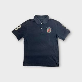 Tommy Hilfiger Dark Blue Polo Shirt with Embroidered Badge