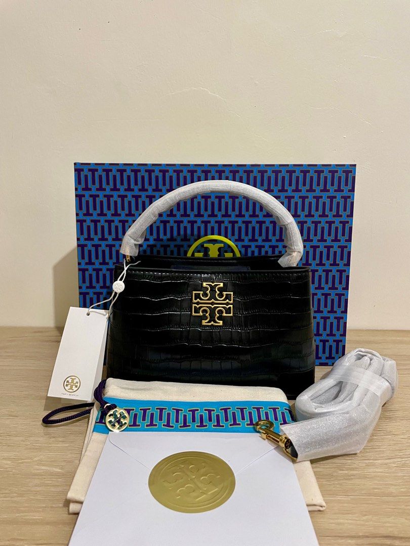 Tory burch britten small satchel two way crocs leather (Category: Luxury Bags & Wallets) located in Cabuyao City. Submitted by luxbymishy (Listing ID 1296390217, Image 1). Description: Brand new complete inclusions Guaranteed authentic Money back guarantee if proven fake .