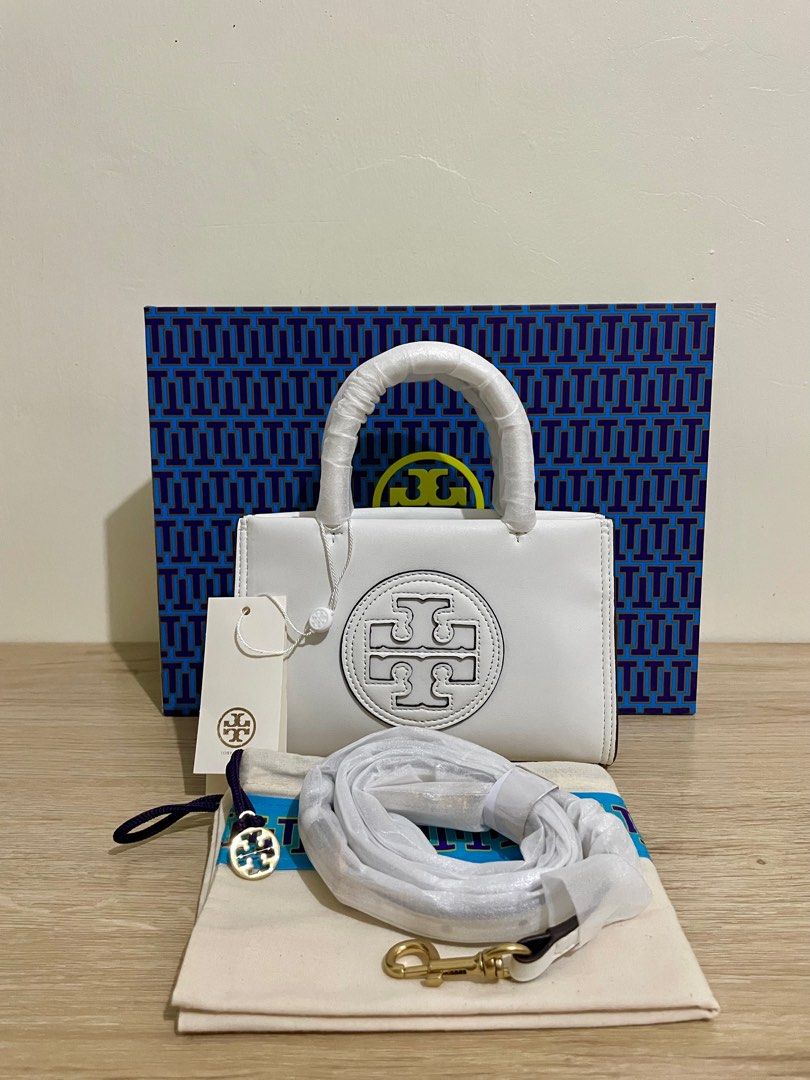 Tory burch mini ella two way white leather authentic (Category: Luxury Bags & Wallets) located in Cabuyao City. Submitted by luxbymishy (Listing ID 1296389280, Image 1). Description: Brand new complete inclusions Guaranteed authentic Money back guarantee if proven fake .