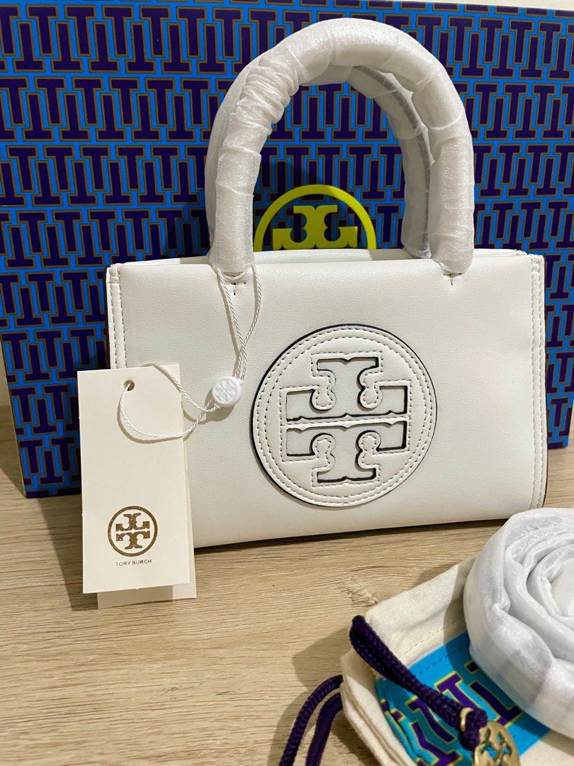 Tory burch mini ella two way white leather authentic (Category: Luxury Bags & Wallets) located in Cabuyao City. Submitted by luxbymishy (Listing ID 1296389280, Image 2). Description: Brand new complete inclusions Guaranteed authentic Money back guarantee if proven fake .