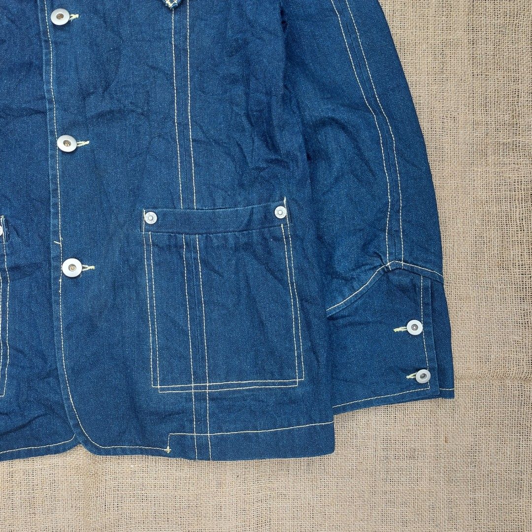 Unlimited Vintage Western Denim Rancher Jacket Classic Retro Casual ...
