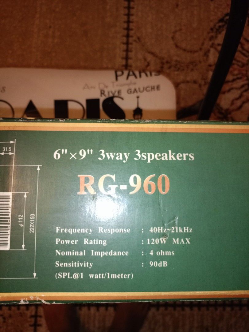 VINTAGE ROGERS RG960 CAR STEREO 3 WAY SPEAKER, Audio, Soundbars