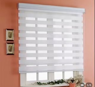 White Roller Blinds (150x160 cm) | Curtain, Stripe, Window