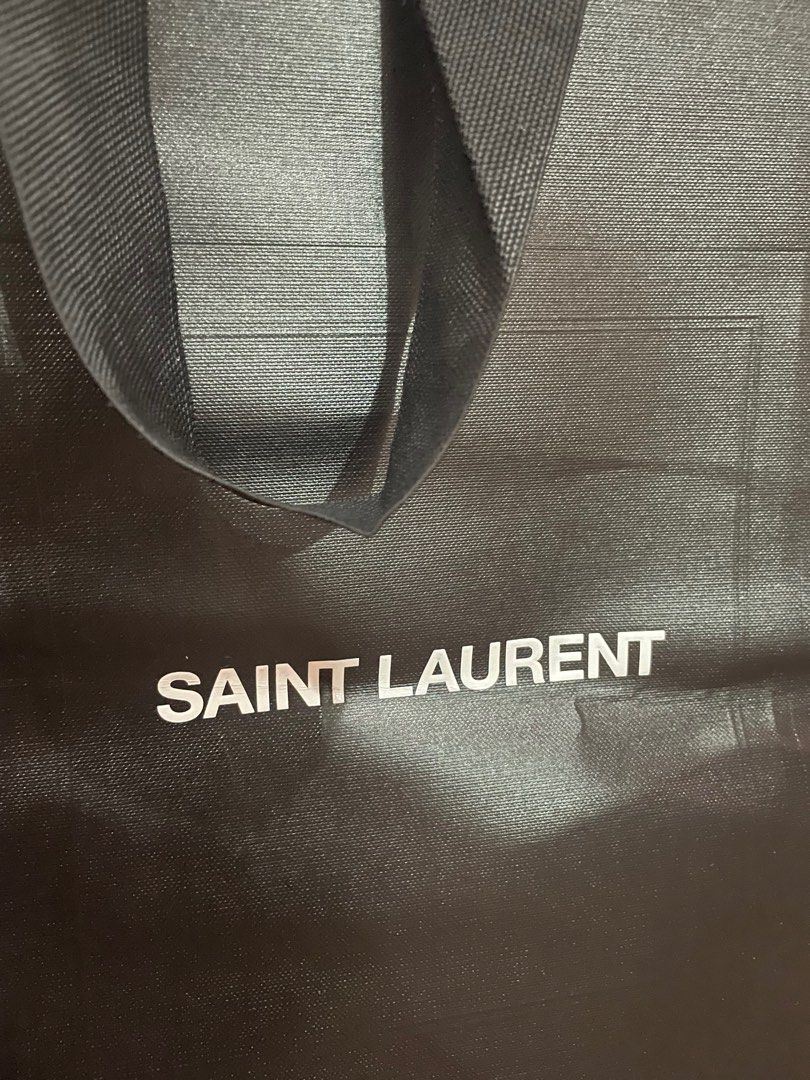 YSL SAINT LAURENT PAPER BAG (Category: Luxury Accessories) located in Santa Rosa. Submitted by MISSEI. (Listing ID 1296346994, Image 3). Description: 20.5x12.5x6 inches.