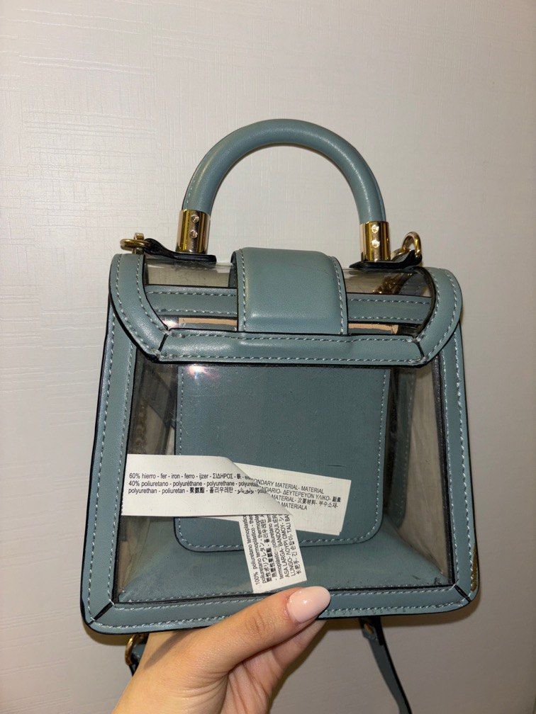 Zara clear handbag on sale