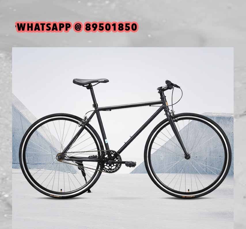 26 Inch 1 Speed Fixie Bicycle Black Silver Bicycle Fixed Gear Bicycle Fixie bicycle Road bicycle