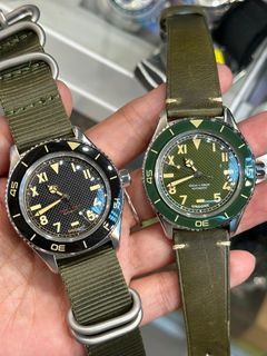 ⚜️全新 行貨 有門市⚜️ UNDONE AUTOMATIC WATCH BCP-CAL-GRN 黑面綠色尼龍帶 / BCB-CAL-VTN 綠面綠色皮帶 自動機械手錶64215003268098110