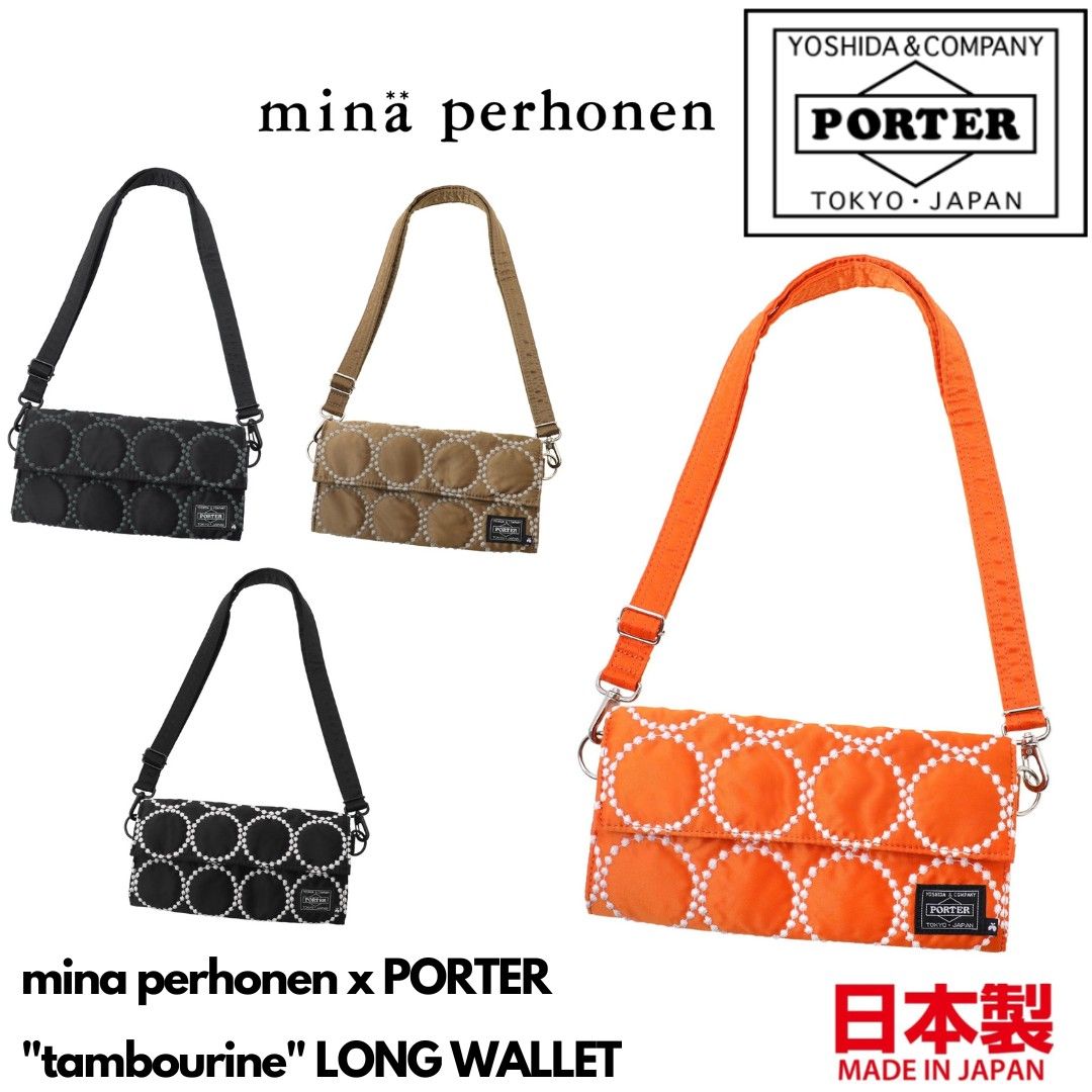 🇯🇵日本代購 mina perhonen x PORTER, tambourine LONG WALLET PORTER銀包 390-19833