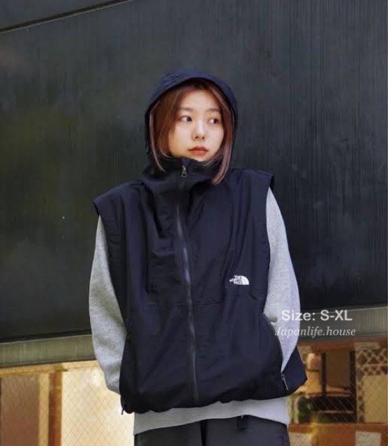 トップス The North Face Compact Hooded Vest L BK The North Face Compact Hooded Vest L BK（men Vests | The