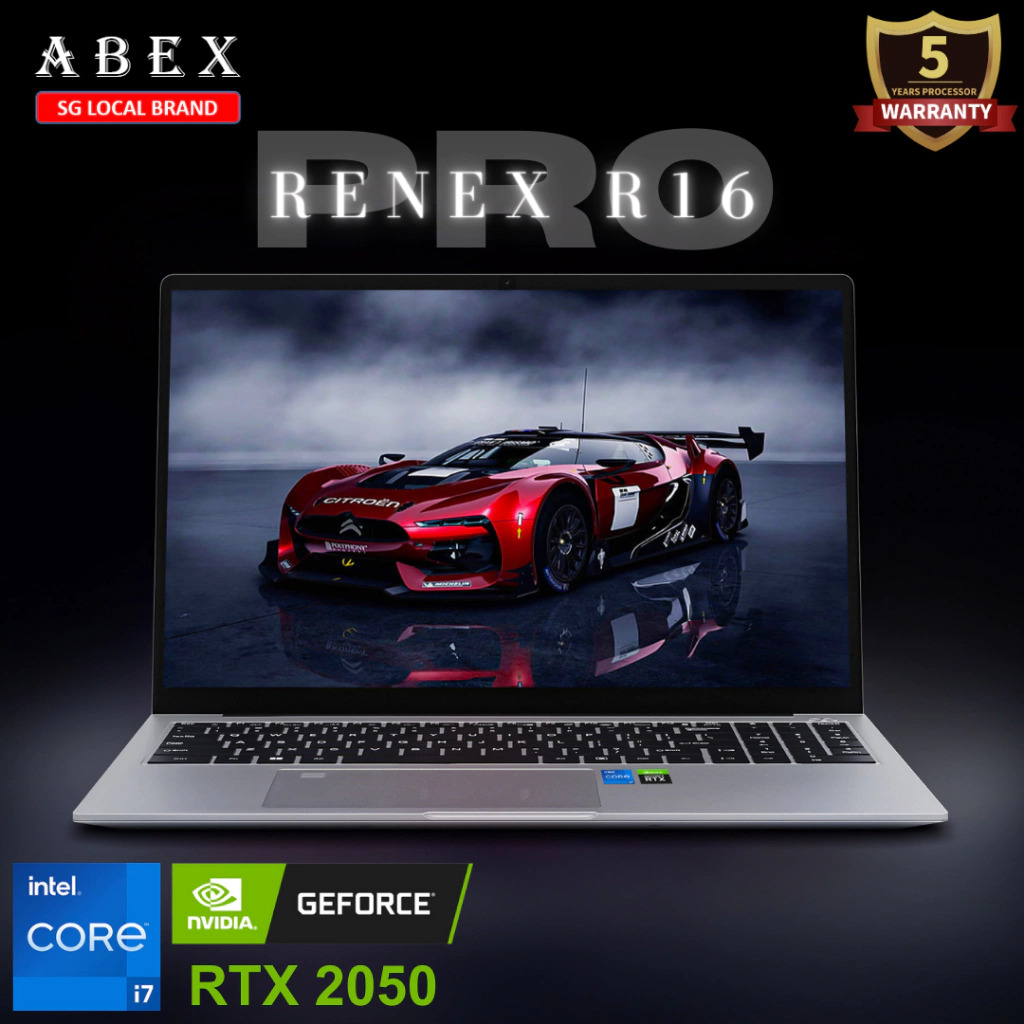 ABEX RENEX R16 PRO / i7-1355U / Nvidia RTX 2050 / 36GB RAM / 1TB SSD ...