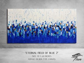 Abstract Painting “Field of Eternal Blue 2”