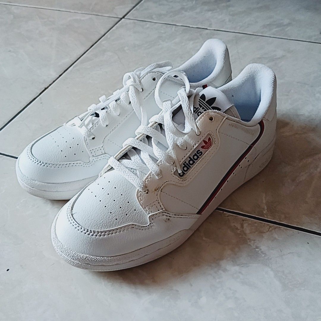 Adidas CONTINENTAL 80 SHOES Sneakers, Fesyen Wanita, Sepatu di